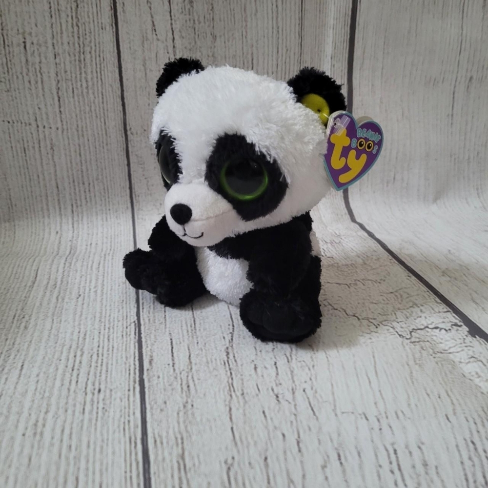 Ty Beanie Boo Bamboo Panda purple tag
